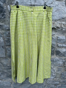 Green check skirt uk 12-14