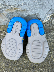 Blue&green sandals   uk 4 (eu 20)