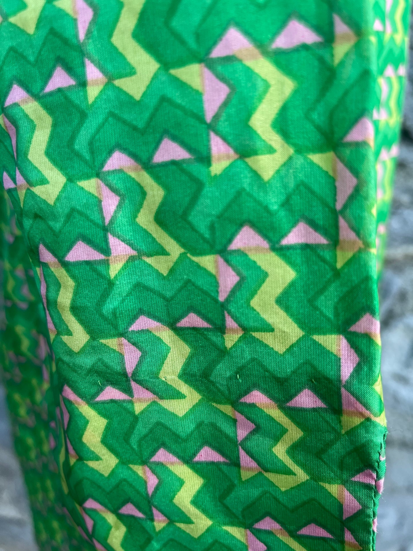 70s green dress uk 8-10