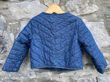 Load image into Gallery viewer, Denim quilted jacket   18-24m (86-92cm)
