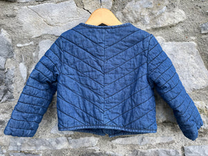 Denim quilted jacket   18-24m (86-92cm)