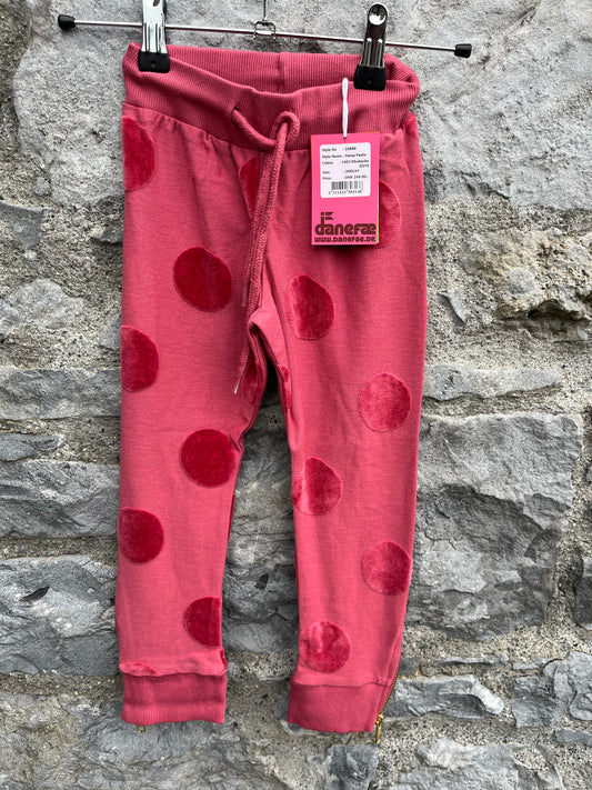 Pink pants with zips   4y (104cm)