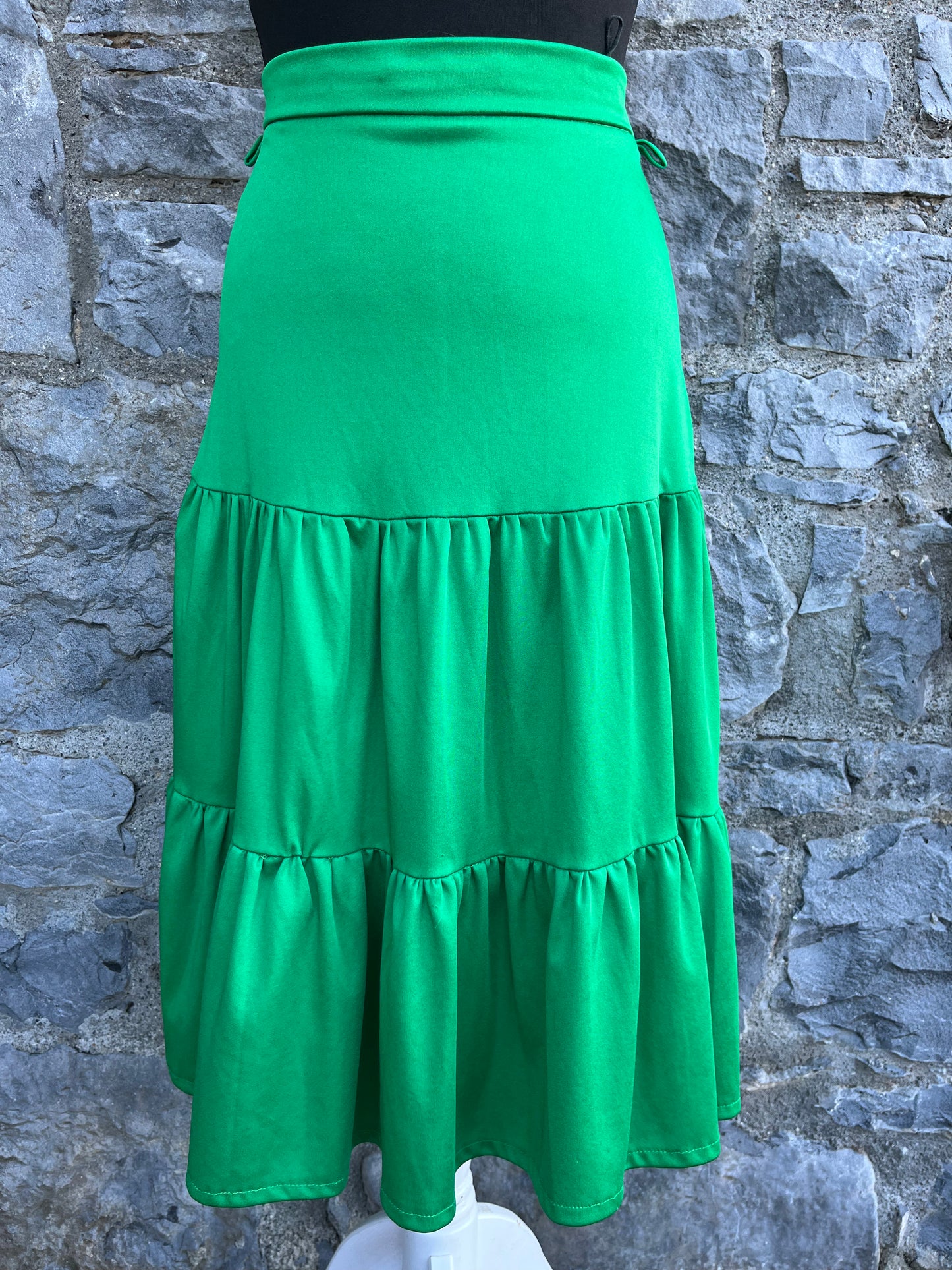 Green tiered skirt uk 6