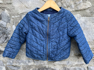 Denim quilted jacket   18-24m (86-92cm)